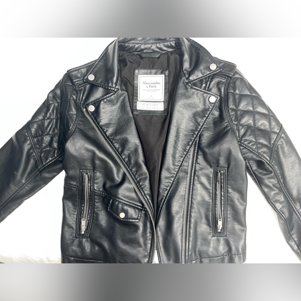 Abercrombie leather jacket